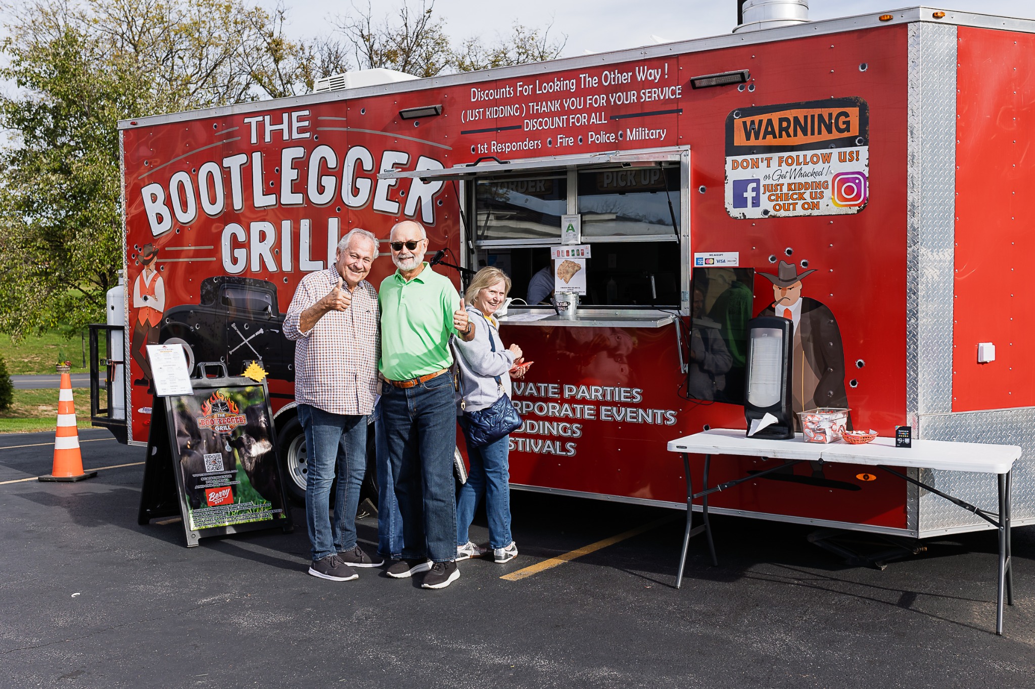 Customers at The Bootlegger Grill